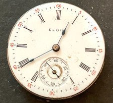Antique 1911 Elgin Grade 354 Pocket Watch Movement Running Ticks 0s 15j USA