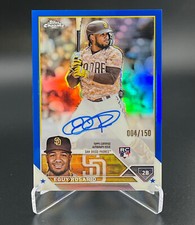 2023 Topps Chrome EGUY ROSARIO RC Blue Refractor Auto /150 San Diego Padres