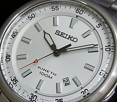 Brand New Seiko Kinetic SKA683P1 White Dial Power Indicator 5M82