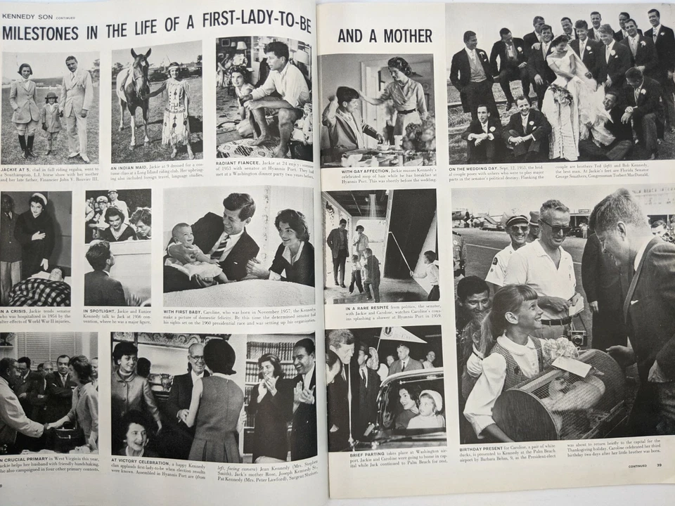 LIFE Magazine VTG Dec 5 1960 RARE Sample Copy JFK Jackie Kennedy NFL Colts Bears Foto 4 de 4