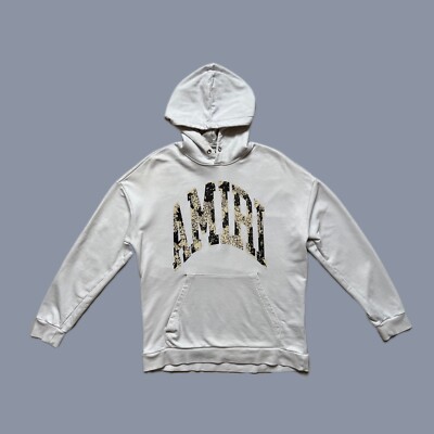 24AW new/AMIRI スタッガードロゴパーカー Hoodie White AMIRI Men's White Logo Hoodie Size L Made in USA | eBay