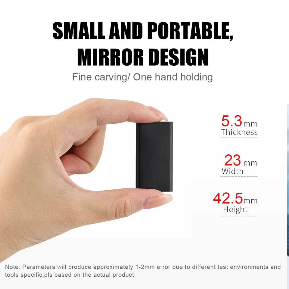 Mini Hidden Spy Digital Audio Voice Activated Recorder Smart MP3 Playback Small - Image 3 of 4