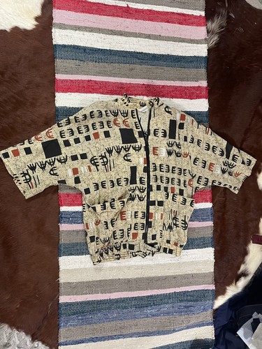 Vintage Gideon Oberson Aztec Southwest Reißverschlussjacke leicht Damen 42