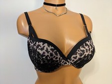 Maidenform with Wonderbra Push Up  In Underwire Bra, DM9900, Leopard, 34B