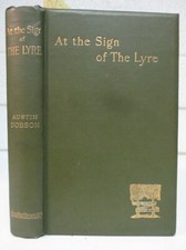 1886 Antique; At the Sign of the Lyre by Austin Dobson: Rare Book Collecting