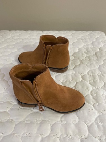 Toddler Girls' Penelope Slip-On Zipper Boots- Cognac - Cat & Jack - Size 7 - Picture 13 of 13