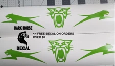 Arctic Cat Snowmobile helmet decals. (2 sets) Helmet sticker. Our best deal!