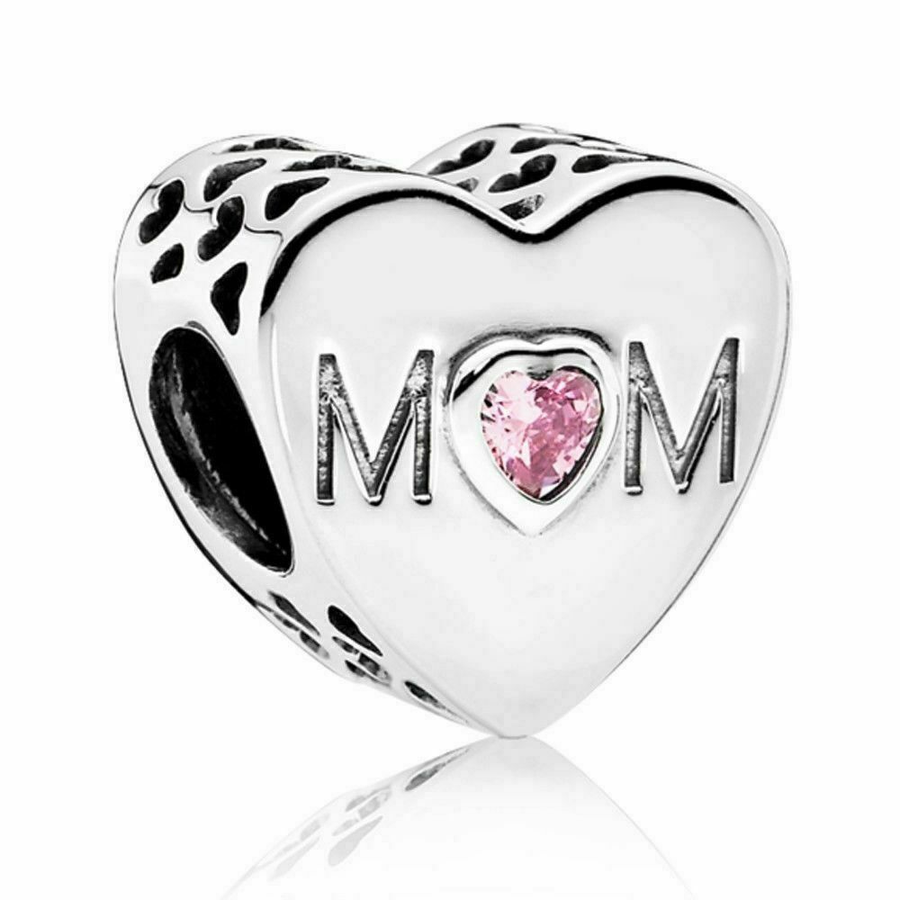 NEW Genuine Pandora Charm 791881PCZ Mother Heart Charm Mum NEW Genuine Pandora Charm 791881PCZ Mother Heart Charm Mum