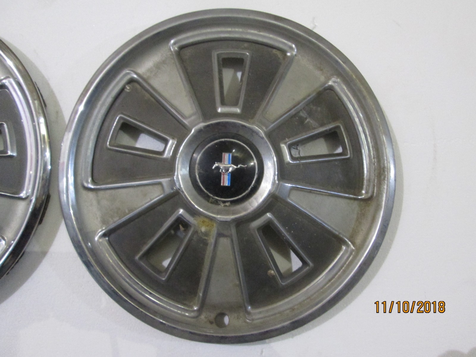 Original Vintage Classic 1966 Ford Mustang Wheel Covers Hubcaps with