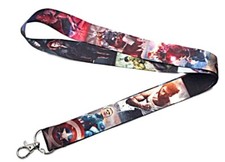 The Avengers Superheroes Themed ID Holder LANYARD Keychain