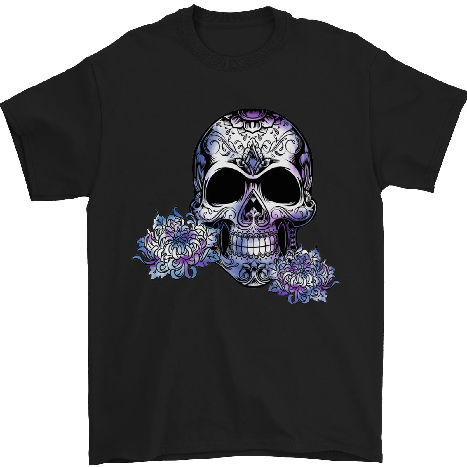 Day of the Dead Skull DOTD Mens T-Shirt 100% Cotton