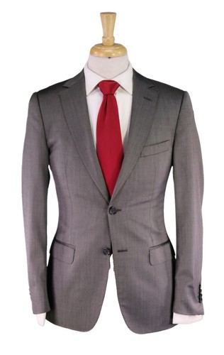 NEW Z Zegna Drop 7 Slim Fit Wool Tuxedo Suit - Navy Blue - Size 42