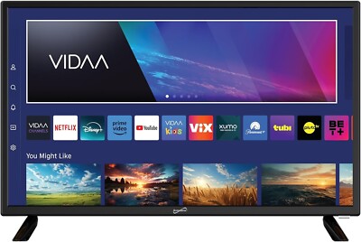 Supersonic SC-2420VTV 24'' SMART LED TV 1080p HDMI ARC WiFi Built-in Speaker