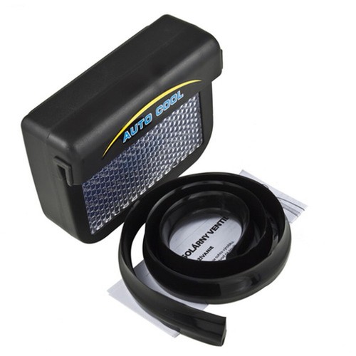 Solar Powered Car Cooling Fan Cooler Auto Window Air Vent Exhaust Ventilation