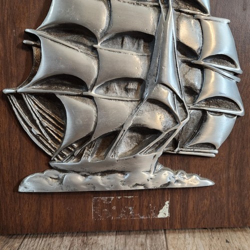 RARE 1960s VintagePAN AM/Pan American Airways Metal Clipper Ship Bulkhead Plaque - Picture 4 of 7