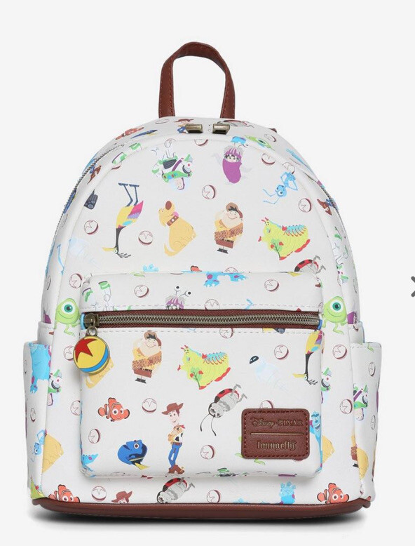 Disney Pixar 25th Anniversary Mini Backpack & Cardholder Set Faux Leather Toy St Loungefly Disney Pixar 25th Anniversary Icons Mini Backpack  main image 4