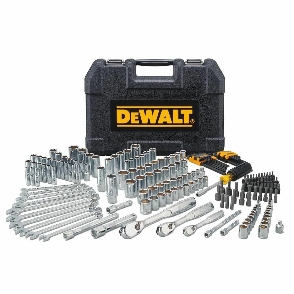 DEWALT DWMT81534 205Pc Mechanic's Tool Set - SAE /Metric - 1/4,3/8