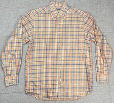 Ermenegildo Zegna Men's Plaid Button Down Long Sleeve Dress Shirt Size Large