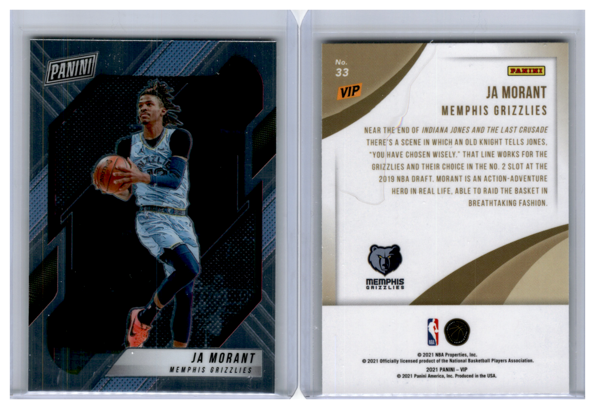 2022 Panini National 2021 VIP Gold Pack Prizm Base Ja Morant 