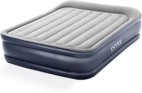 Intex 64135ED Dura-Beam Plus Deluxe Pillow Rest Air Mattress: Fiber-Tech – Queen