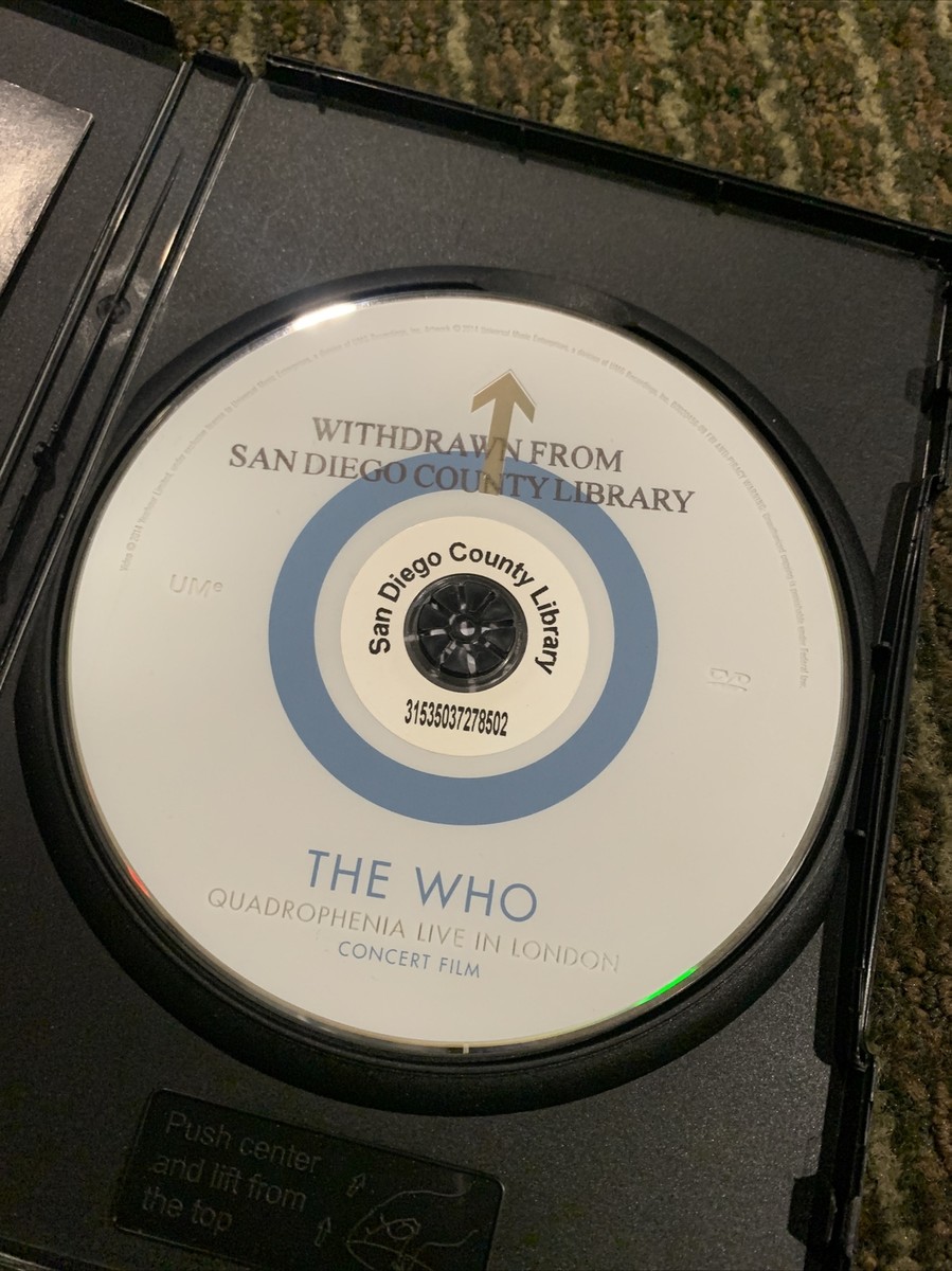 The Who: Quadrophenia - Live in London (DVD, 2014) for sale