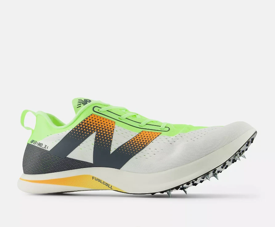 New Balance FuelCell SuperComp MDXv3 White Bleached Lime Glo for