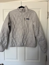 Patagonia Quarter Zip Pull Over 100 Polyester Women  s Medium In Gray