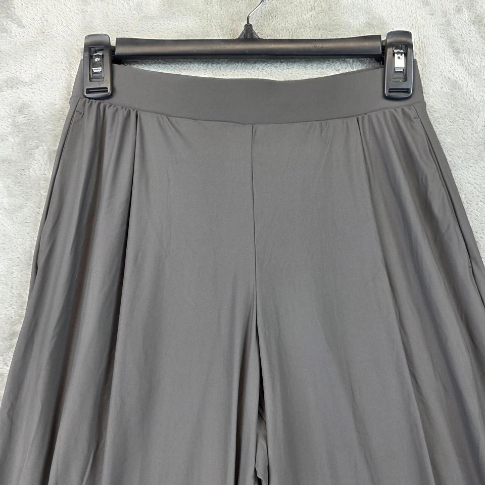 Pantalones Uniqlo para mujer XXS gris AIRISM pierna ancha tirar elástico tacto fresco UV Foto 2 de 4