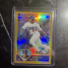2003 Topps Chrome - Adrian Beltre #91 Gold Refractor /449
