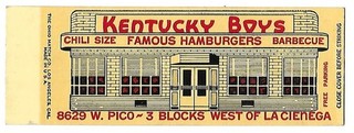 KENTUCKY BOYS LOS ANGELES CA FAMOUS HAMBURGER FULL LENGTH COVER