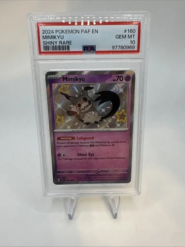 Mimikyu PSA 10 SV: Paldean Fates Holo 160/091 SHINY
