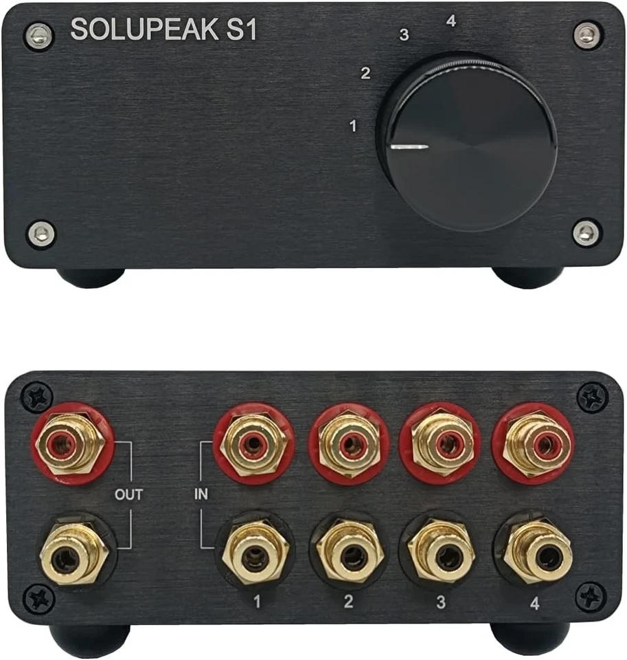 2022 Upgrade 4-Way RCA Audio Switch Box - Image 3 of 4