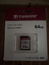 Transcend 64GB SDXC Class 10 UHS-1 Flash Memory Card 90mb/S