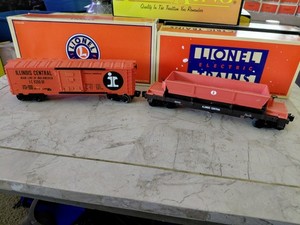 Lionel 6-9200 O Gauge Illinois Central Boxcar #9200 w/ Illinois Central Hopper