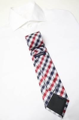 HISDERN Tie Men's ONE SIZE Checked Multicolor Ponted