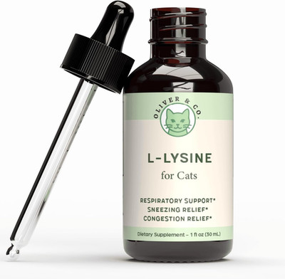 Lysine for Cats - L-Lysine for Cats - May Help with Respiratory Health, Sneezing
