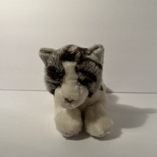 Ganz Webkinz Signature Series CAT Gray Striped Tabby White Soft Plush No Code