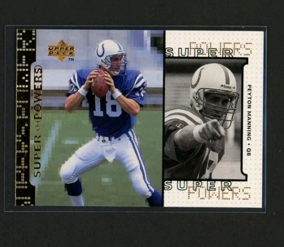 1998 Upper Deck Super Powers Peyton Manning Rookie RC #S16