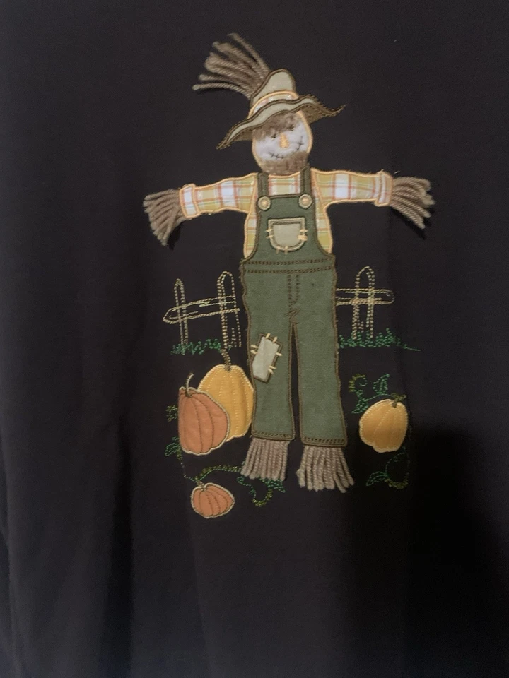 Toffee Apple Mujer Espantapájaros Calabaza Pullover Sudadera con Capucha Marrón L Otoño Otoño Foto 2 de 4