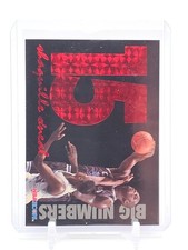 SHAQUILLE O'NEAL 1994-95 NBA HOOPS BIG NUMBERS RAINBOW #S18 MAGIC A Q5194