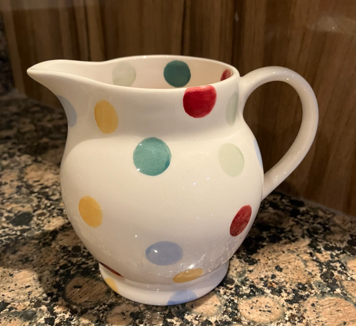 EMMA BRIDGEWATER  POLKA DOT   1/2 PT JUG  NEW,  FIRST QUALITY