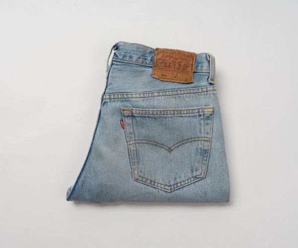 Men Levi's Jeans Blue Cotton 32