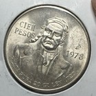 1978 Mexico 100 Pesos Silver Coin Morelos .720 Fine 20g Plata Pura — photo 1