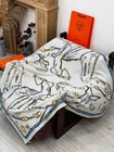 Hermès “Leaping Horse” Reversible Solid-Color Silk Scarf 55x55 in. NO BOX! — photo 6