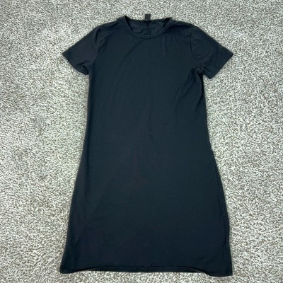athleta casual dresses NWT Athleta Rincon Dress Black S/P Small Petite Comfort Casual Featherweight