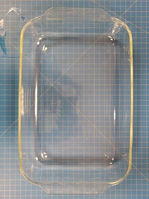 Pyrex 233-R 3 Quart 9x13 Clear Glass Oblong Baking Dish Roaster Tray Casserole P