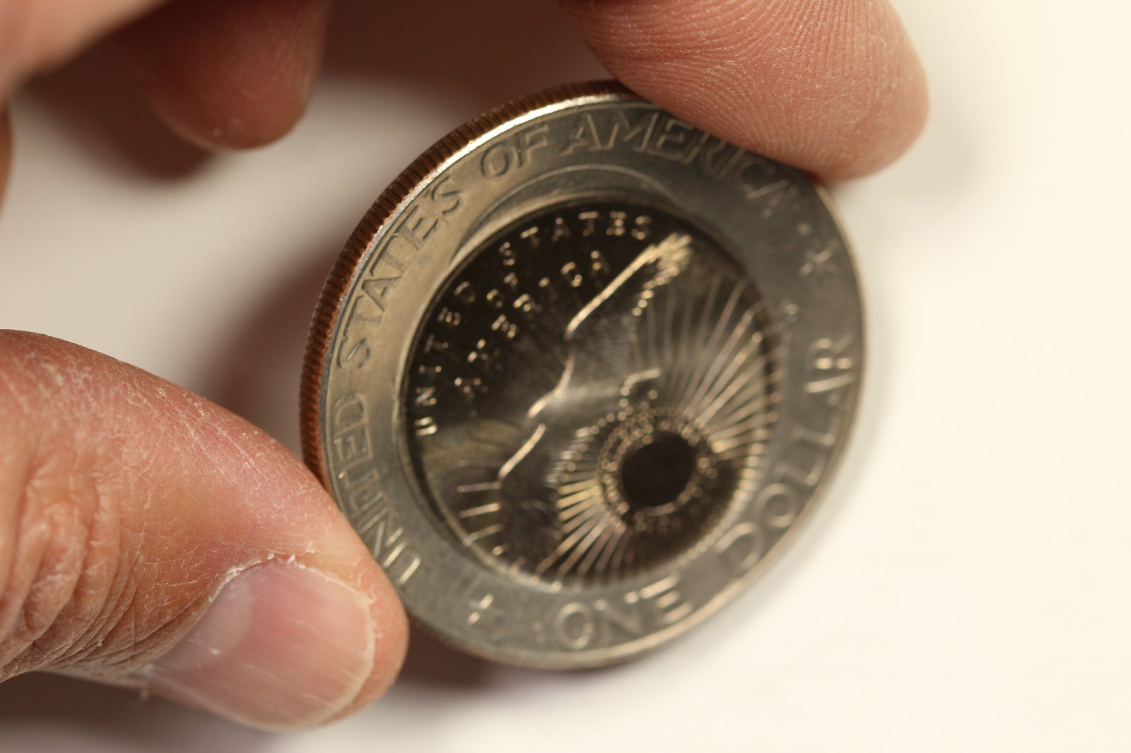 1976 Eisenhower Dollar Overstrike Dan Carr Moonlight Mint