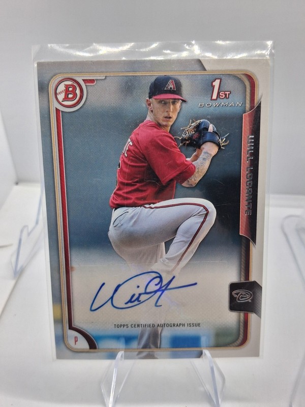 2015 Bowman Prospects Autographs Will Locante 1st Rookie RC Auto