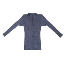 PLEATS PLEASE ISSEY MIYAKE Pleats Pleated Navy Jacket Size 3