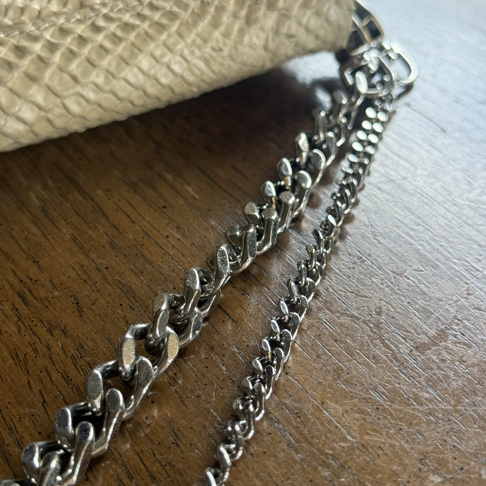 Zadig & Voltaire Rock Savage Flash Embossed Leather Clutch Python Magnetic 10x5” — image 17